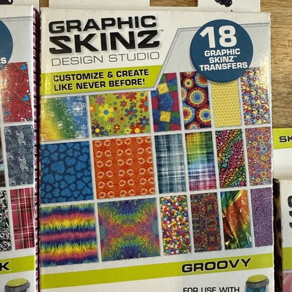 Graphic Skinz Studio Skin Pack Transfer Refill Kit by RoseArt ~18 each Lot Of 5 - Picture 3 of 8